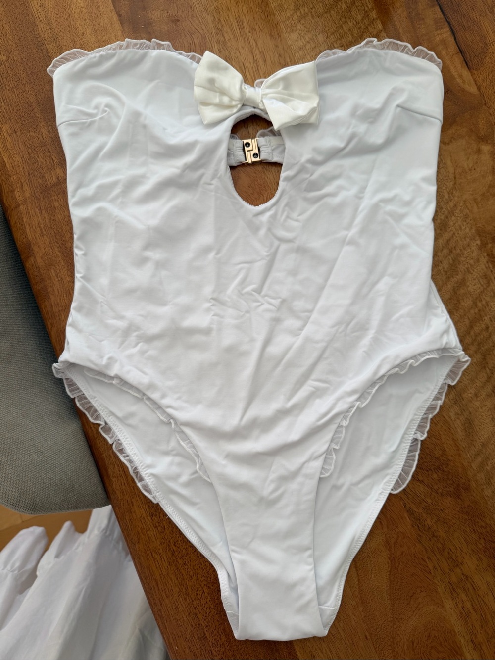 ALT Swim White One-Piece Swimsuit (perfect for bridal events)